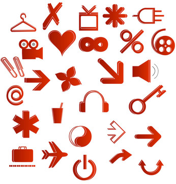 辦公室和網(wǎng)絡(luò)符號(hào)設(shè)置紅色