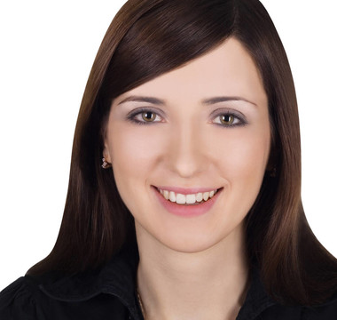一個(gè)可愛的年輕女人的肖像
