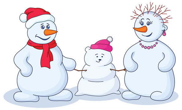孩子snowmens模具