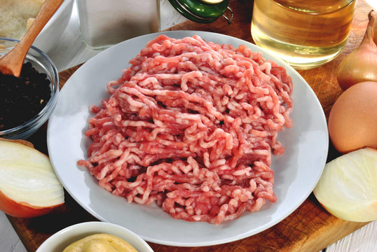 肉末和肉丸子所需的原料