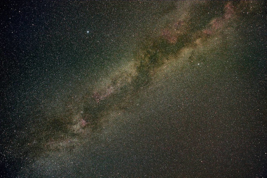 夏日夜晚的銀河星