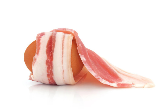 熏肉和雞蛋