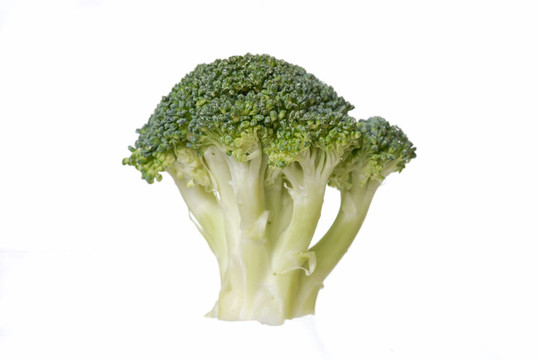 花椰菜孤立在白色背景。