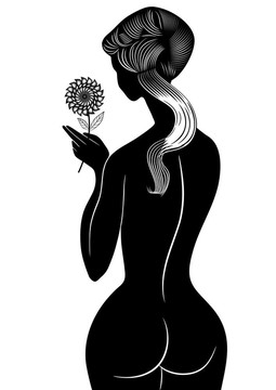 帶花的女孩