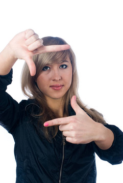 女孩顯示框架標(biāo)志