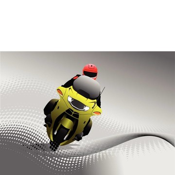 灰色doitted路上騎車(chē)