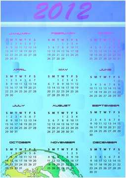 2012日歷