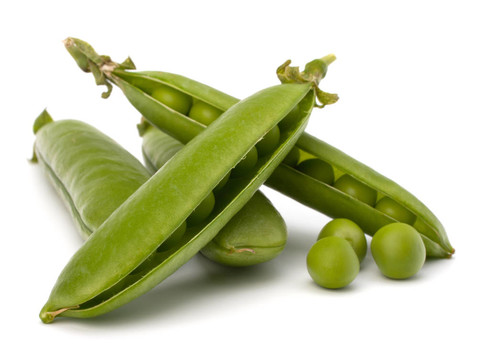 鮮綠豌豆莢