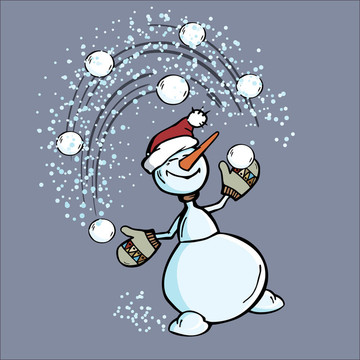 快樂(lè)的雪人