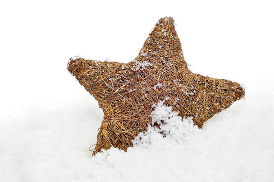 雪上的圣誕星