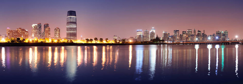 城市夜景全景圖