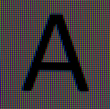 接近大寫字母A