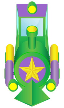 兒童機(jī)車。