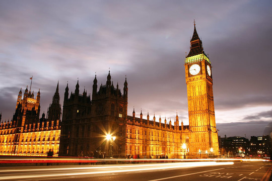 Westminster宮殿晚上