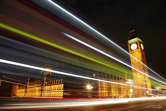Westminster宮殿晚上