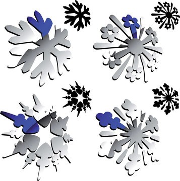 向量的三維雪花