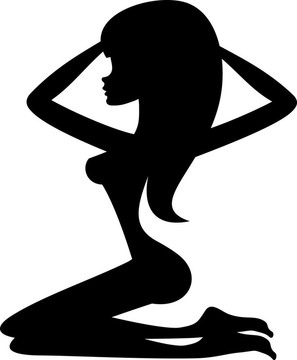 女人剪影
