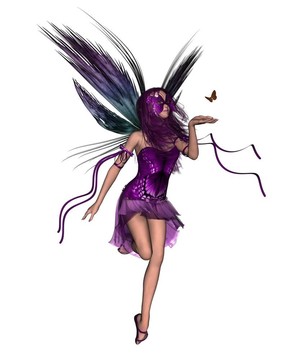 蝴蝶仙女-紫色