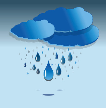 天氣報(bào)告-下雨的云，雨