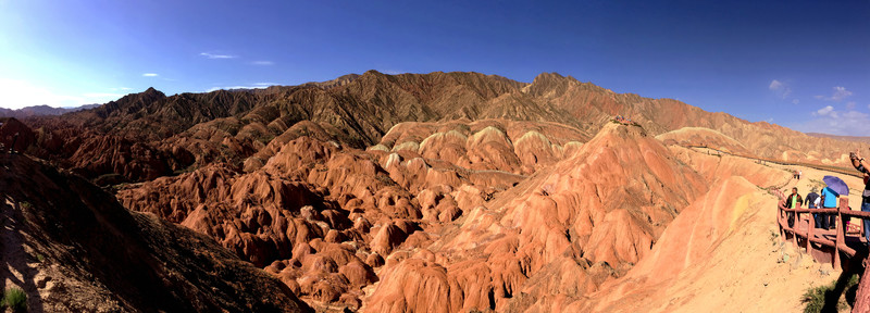 丹霞 山巒 地貌 全景 大圖
