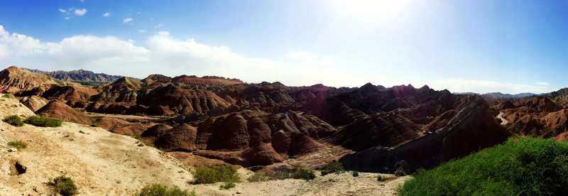 丹霞 山巒 地貌 全景 大圖