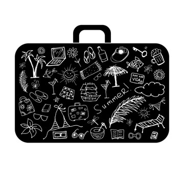 暑假；為您設(shè)計(jì)的旅行箱