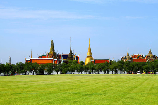 在Wat Phra Kaew草