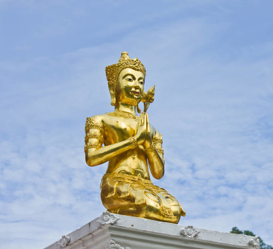 泰國(guó)天神手里的金色蓮花