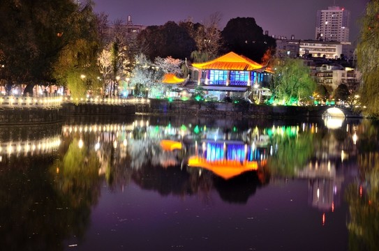 翠湖夜景