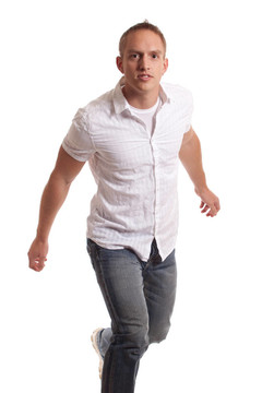 White的休閑男人