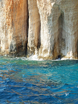 神奇的藍(lán)洞在Zakinthos