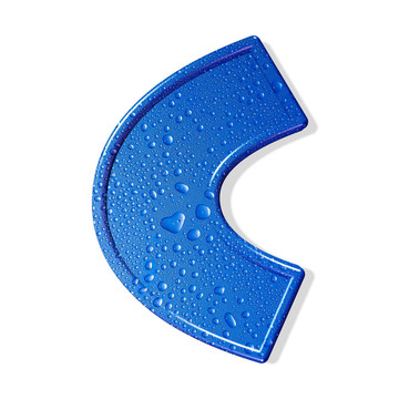 水字母隔離。水的信