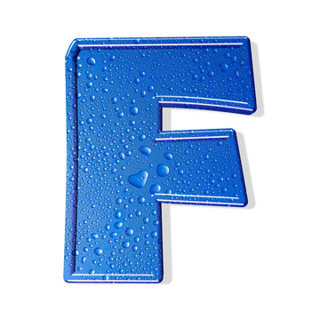 水字母隔離。水的信
