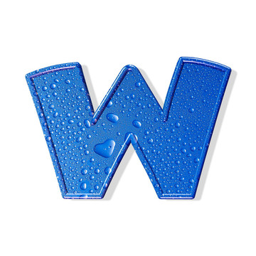 水字母隔離。水的信