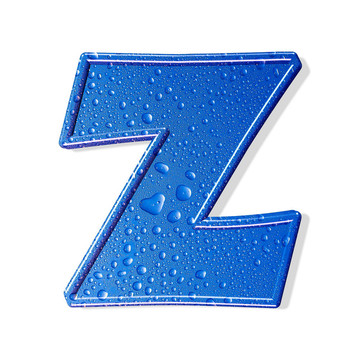 水字母隔離。水的信