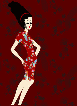 東方的中國女人