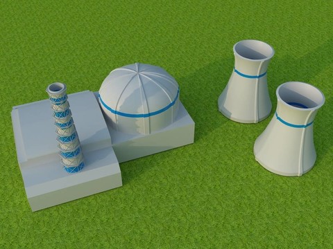 核電站-計(jì)算機(jī)藝術(shù)3D系列