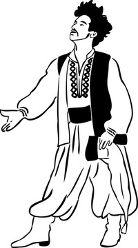 穿褲子的人；襯衫和背心
