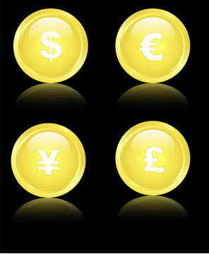 黃金金融圖標