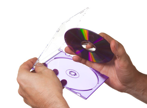 手在盒子里的光盤
