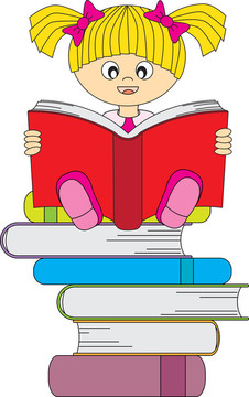 讀一本書(shū)的女孩