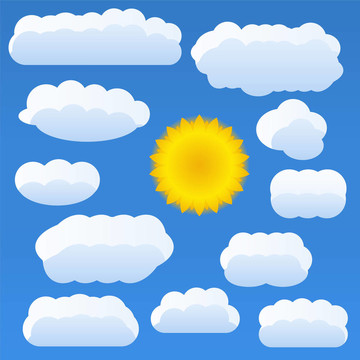 太陽和云