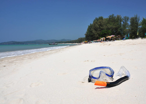 浮潛在Bangtao海灘普吉島