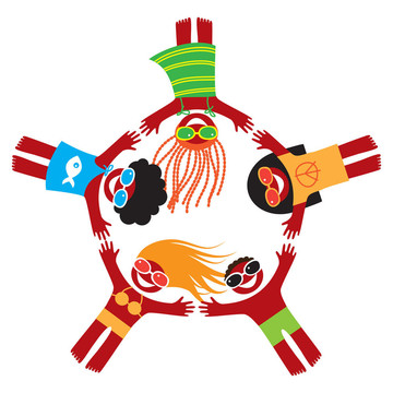 夏天快樂的人