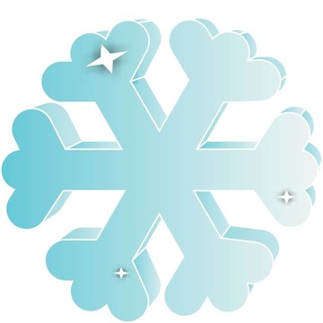 3d雪花