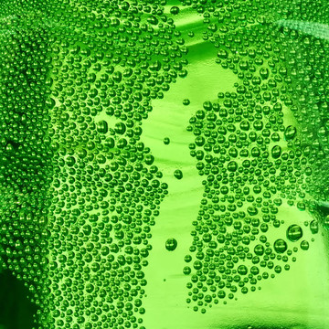 中文摘要有氣泡的綠色背景