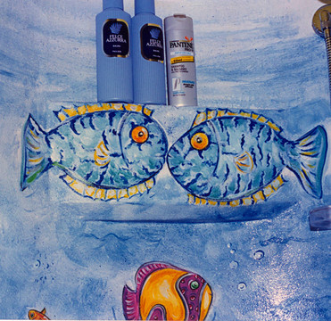 魚；架
