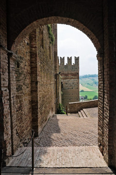 維迪城堡。公司arquato。Emilia Romagna。意大利.