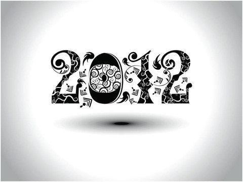 抽象藝術(shù)作品設(shè)計文本2012新年快樂