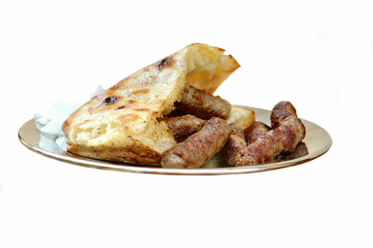 傳統(tǒng)cevapcici波斯尼亞的食品；